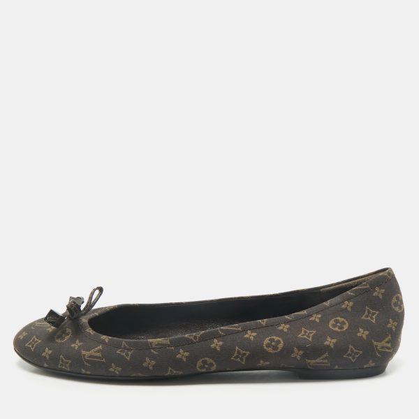 Louis Vuitton Brown Monogram Canvas Idylle Debbie Ballet Flats Size 39