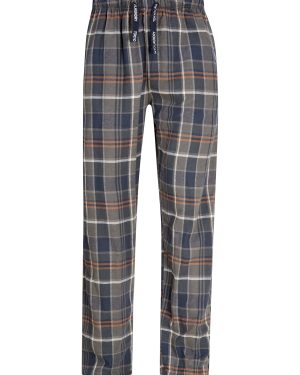 Loungewear Leslie Checked Brush Flannel Cotton Lounge Pants in Green / Navy / L - Tokyo Laundry