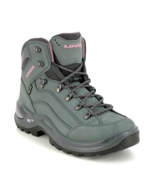 Lowa Renegade Gtx Womens Charcoal Womens walking boots 320945-9789 in a Plain Leather and Man-made in Size 4.5