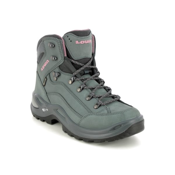 Lowa Renegade Gtx Womens Charcoal Womens walking boots 320945-9789 in a Plain Leather and Man-made in Size 4.5
