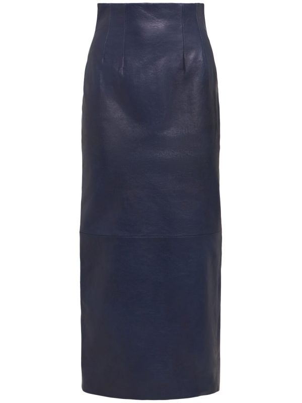 Loxley Leather A-line Skirt