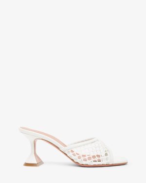 Lupita 70 white net mules
