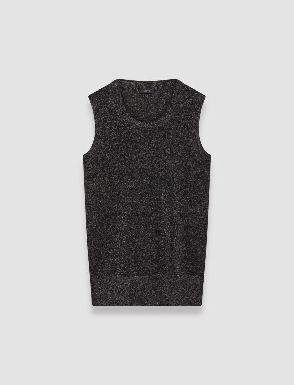 Lurex Knit Tank Top - L