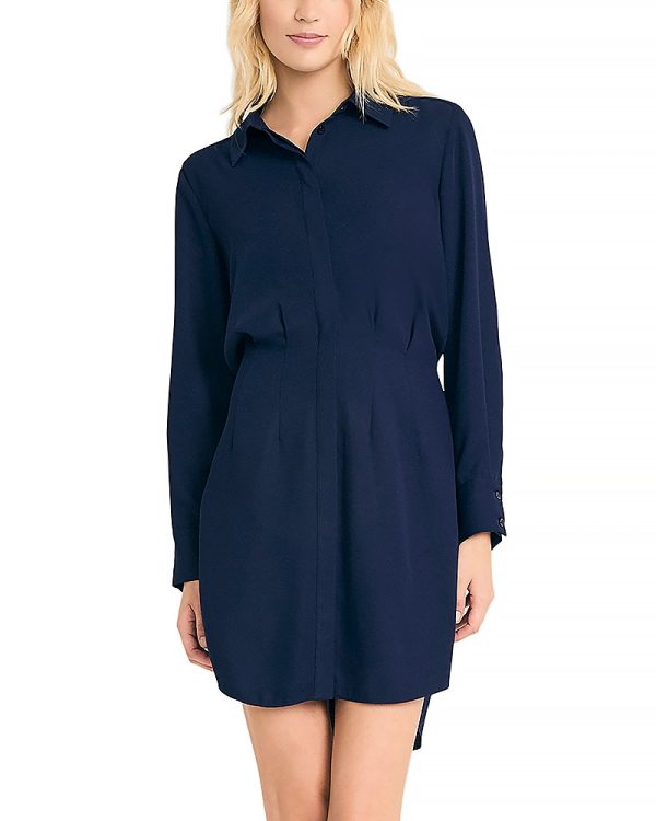 Luxely Long Sleeve Mini Shirt Dress