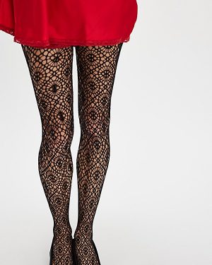 Lykke Tights by Swedish Stockings at Free People in Black, Size: Small