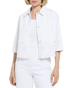 Lysse Gem Eyelet Crop Jacket