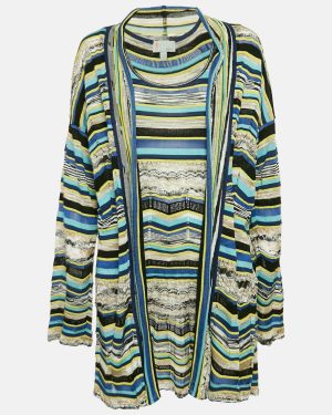 M Missoni Multicolor Knit Tank Top & Cardigan Set L