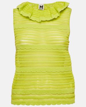 M Missoni Neon Green Knit Top S