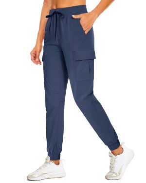 MAGCOMSEN Women's Cargo Jogging Trousers Fit Training Trousers Relaxed