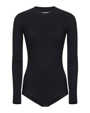MAISON MARGIELA | Black technical jersey bodysuit | Women | 40