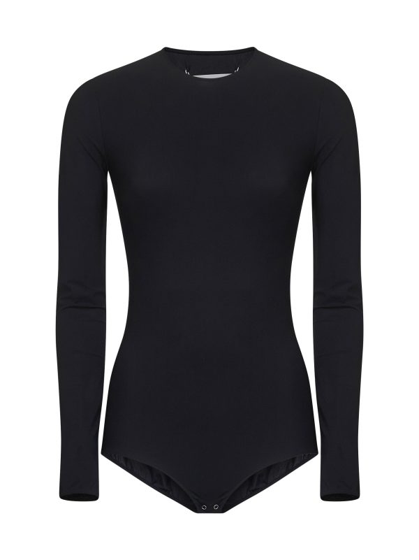 MAISON MARGIELA | Black technical jersey bodysuit | Women | 40