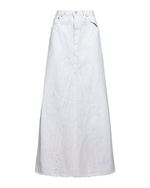 MAISON MARGIELA | Coated denim long skirt | Women | 36