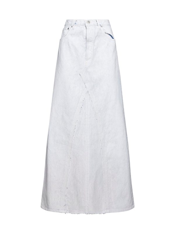 MAISON MARGIELA | Coated denim long skirt | Women | 36