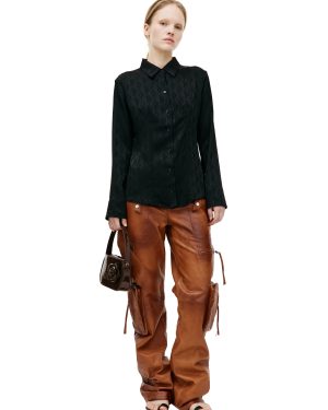 MARINE SERRE Black patterned shirt
