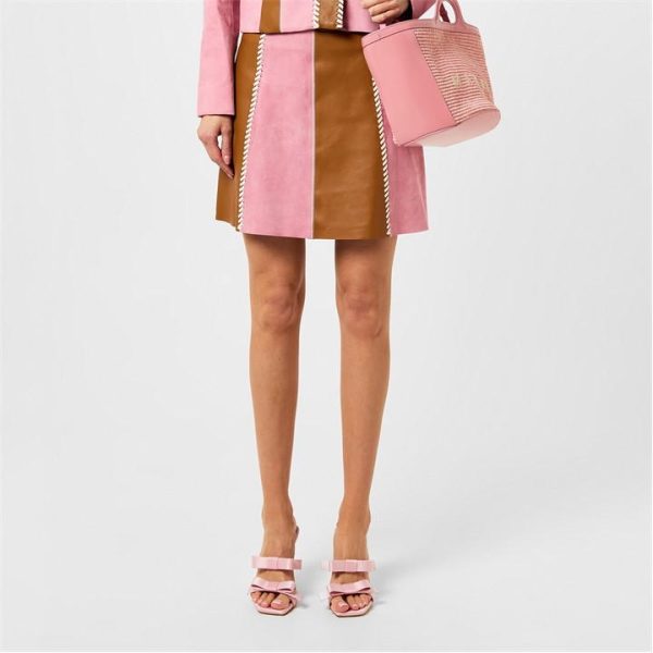 MARNI Suede Mini Skirt - Pink
