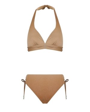 MAX MARA BEACHWEAR BETTA B CUP GOLD BIKINI