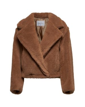 MAX MARA | Camel crop Teddy Bear Icon Coat | Women | 38