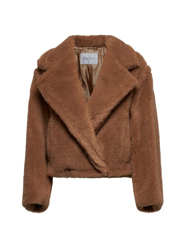 MAX MARA | Camel crop Teddy Bear Icon Coat | Women | 38