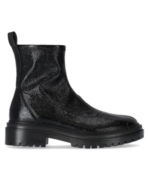 MICHAEL KORS COMET BLACK SOCK ANKLE BOOT