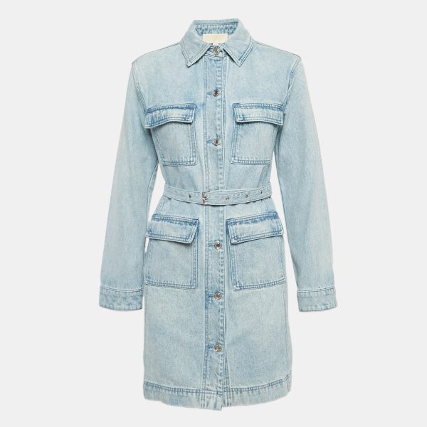 MICHAEL Michael Kors Blue Denim Mini Dress S