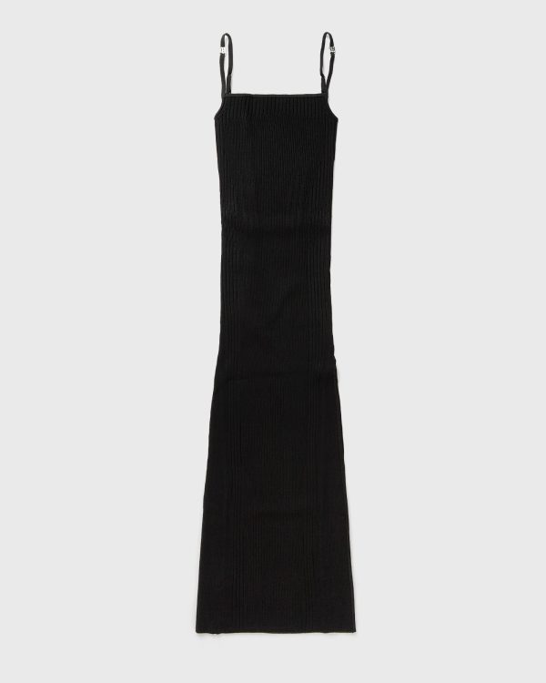 MISBHV KNITTED SEAMLESS MAXI DRESS WITH SLIT women Dresses black in size:M