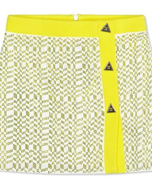 MISSONI Geometric-Print Sequin Mini Skirt Infants - Yellow