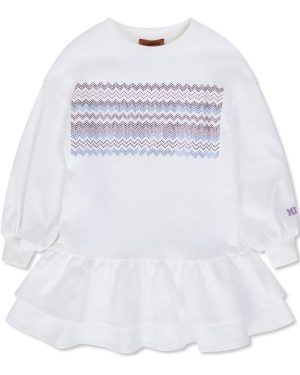 MISSONI Logo Jumper Dress Infants - White