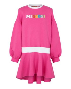 MISSONI Logo Jumper Dress - Pink