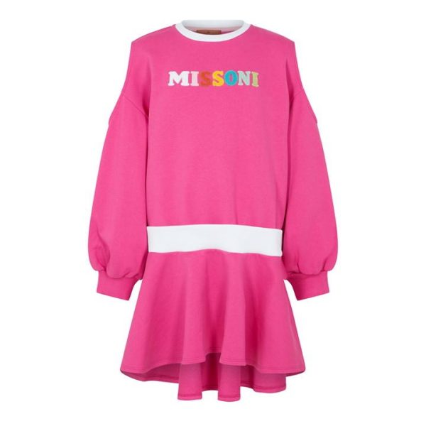 MISSONI Logo Jumper Dress - Pink