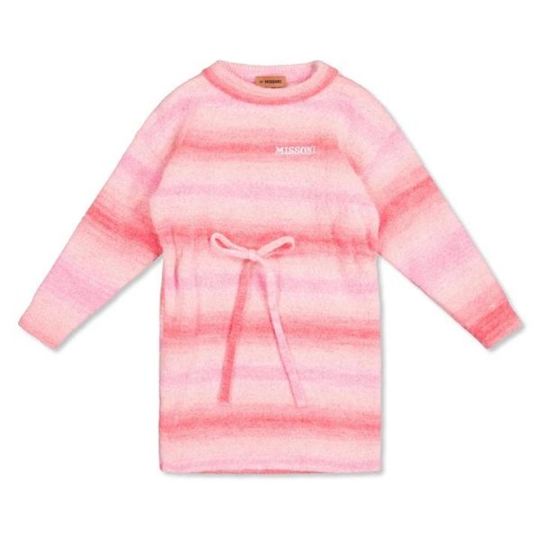 MISSONI Striped Knitted Dress Infants - Pink