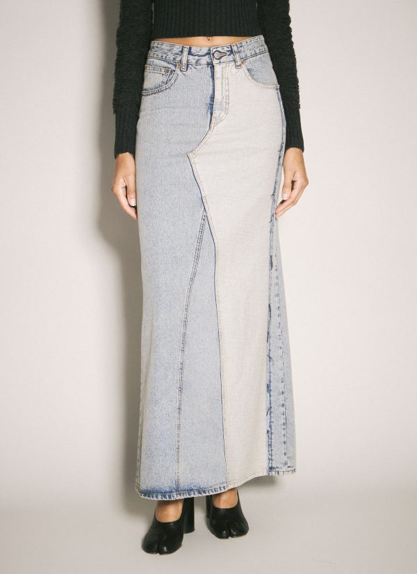 MM6 Maison Margiela Five-pocket Denim Skirt - Woman Skirts Blue It - 42