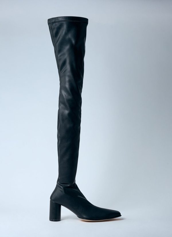 MM6 Maison Margiela Over-the-knee Boots - Woman Boots Black Eu - 37