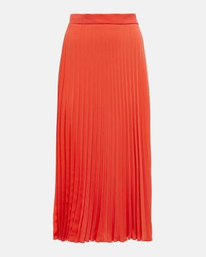 MM6 Maison Margiela Pleated crepe midi skirt