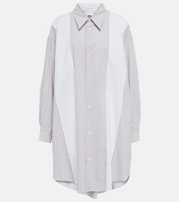 MM6 Maison Margiela Striped cotton shirt dress