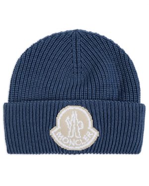 MONCLER ARCHIVE LOGO HAT colour: BLUE