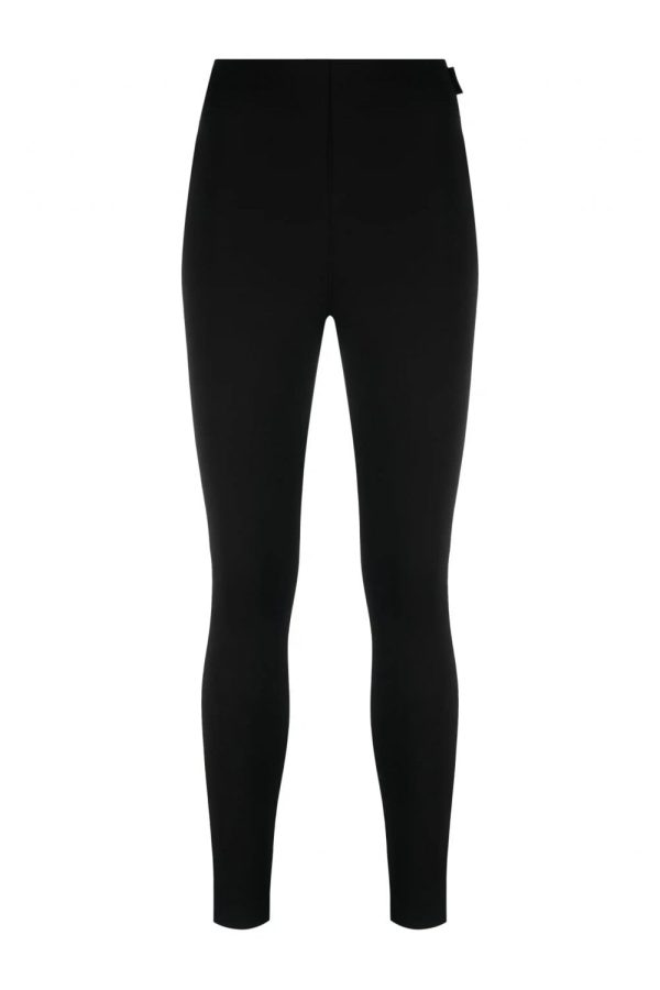MONCLER GRENOBLE WOMENS BRANDED LEGGINGS Size: M, colour: BLACK