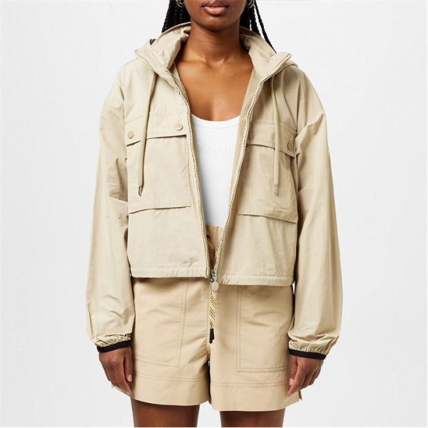 MONCLER Leda Parka Jacket - Beige