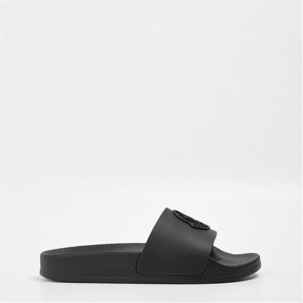 MONCLER Logo Sliders Juniors - Black