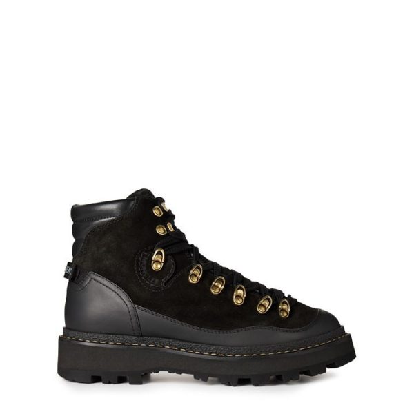 MONCLER Peka Trek Suede And Leather Hiking Boots - Black