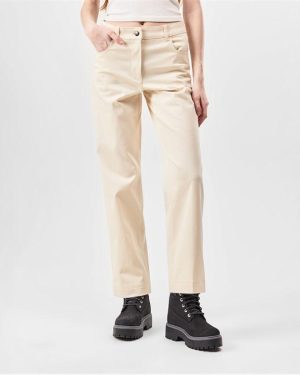 MONCLER Wide-Leg Trousers - Cream