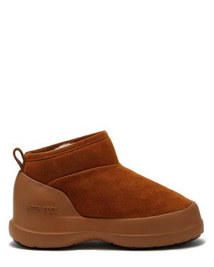 MOON BOOT Luna Low-Suede Boots - Brown