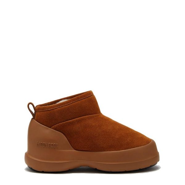MOON BOOT Luna Low-Suede Boots - Brown