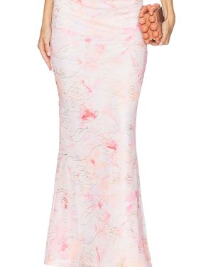 MORE TO COME Nina Maxi Skirt in Pink. Size M, S, XS.