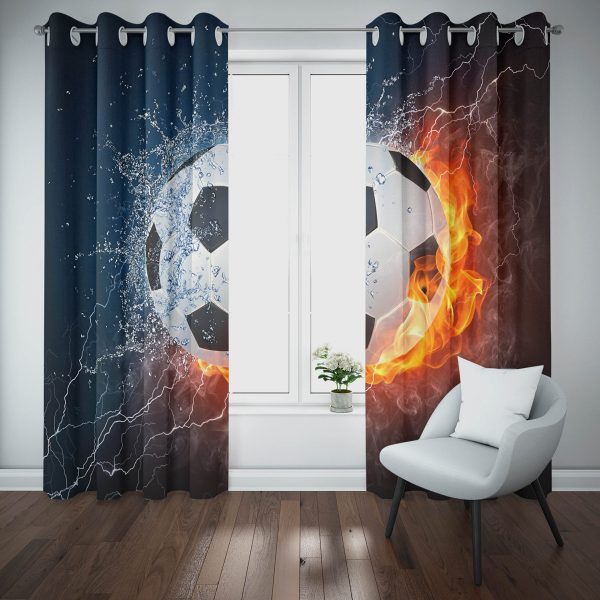 MUZHILI Christmas Curtains, New Blackout Xmas Stockings Blackout 2