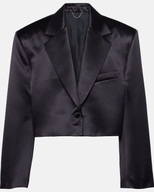 Magda Butrym Cropped silk and wool blazer