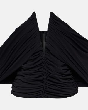 Magda Butrym Off-shoulder cropped jersey blouse