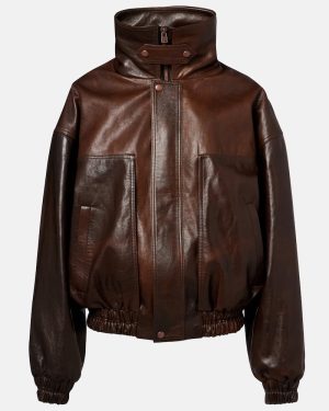 Magda Butrym Oversized leather bomber jacket