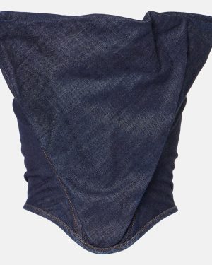 Magda Butrym RE25 denim corset top