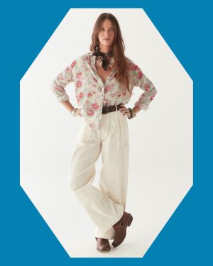 Maison Hotel Lolo Straight-Leg Trousers Ivory