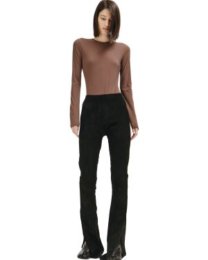 Maison Margiela Brown Long Sleeve Bodysuit